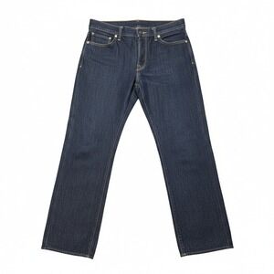 Volcom Kinkade Regular Straight Dark Wash Jeans Mens 34 A19318R1 Indigo Denim